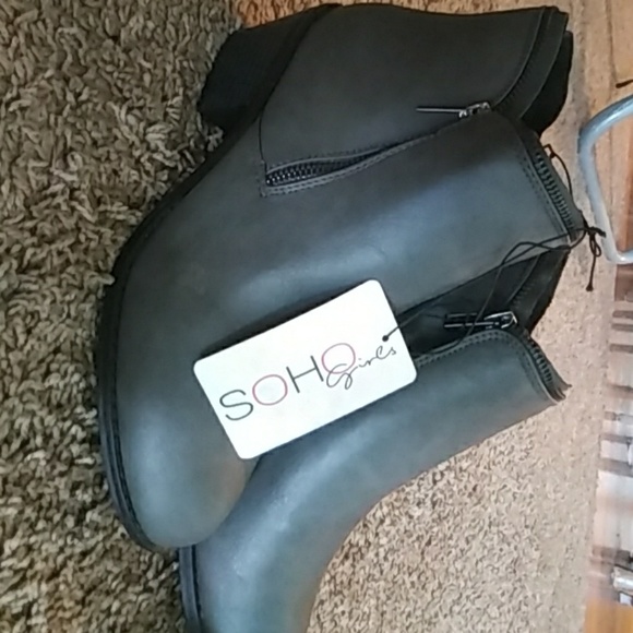 grey booties new  size 9 - Picture 2 of 2